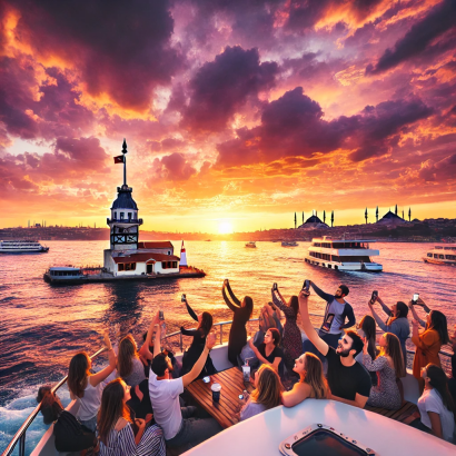 Bosphorus Sunset Cruise on Yacht