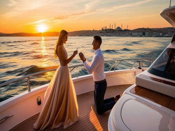 Marriage Proposal on Yacht Istanbul Bosphorus